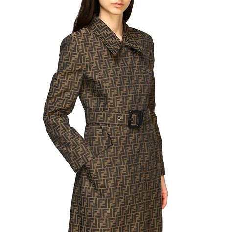 fendi womens trench coat|Fendi trench coat women's.